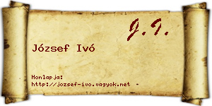József Ivó névjegykártya